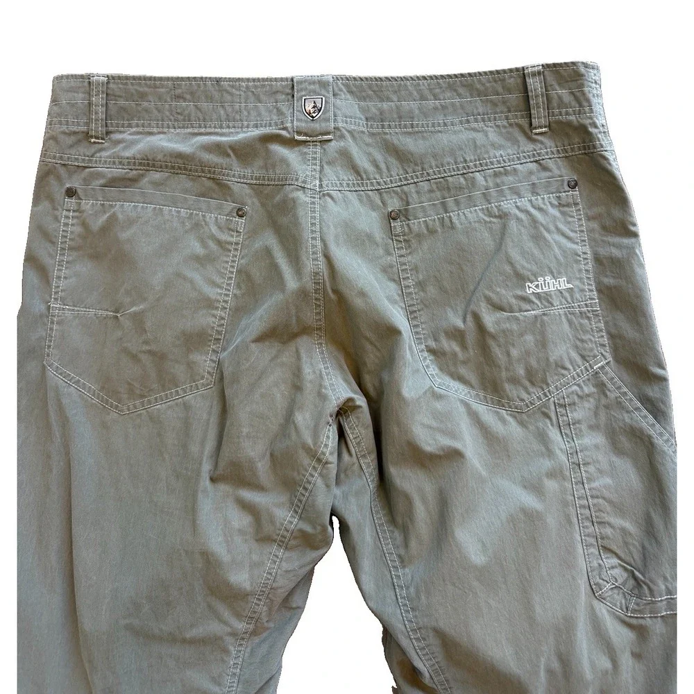 Kuhl Revolvr Pants Mens 38x30 Green Hiking 5 Pocket Cargo Outdoor Stretch